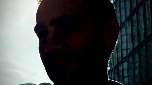 Majod Parsa, a man's head in dark shadow